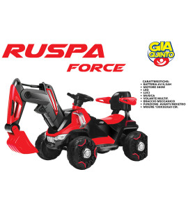 Ruspa Force Elettrica Per Bambini 6V Rossa Gvc-5532