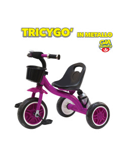 Triciclo Tricygo' metallo viola GV-5384