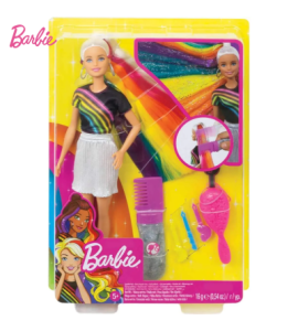 Barbie capelli arcobaleno