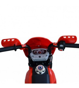 Moto Elettrica Per Bambini Enduro Rossa 6V Con Telaio In Metallo, Luci e Suoni Gvc-5582