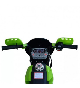 Moto Elettrica Per Bambini Enduro Verde 6V Con Telaio In Metallo, Luci e Suoni Gvc-5583